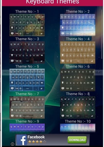 Android Keyboard Theme