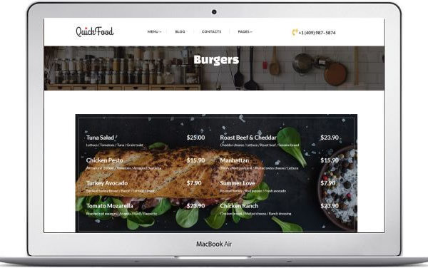 Fast Food Website