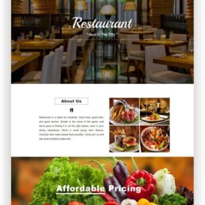 HTML5 Restaurant Webseite