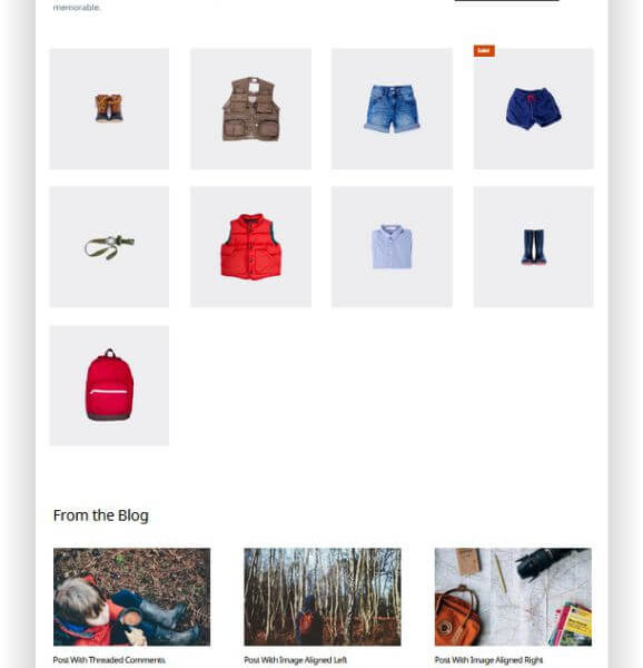 WooCommerce Outfitter Store Thema