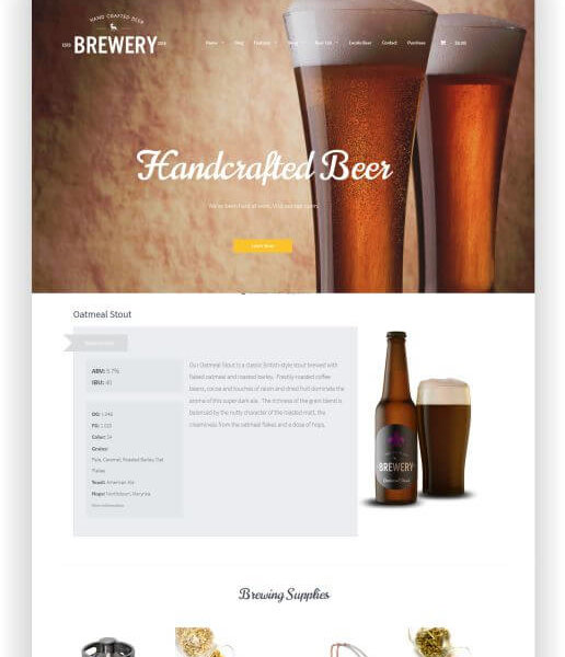 WordPress Brauerei Thema