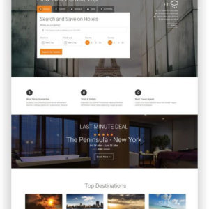 HTML5 Hotelsuche Template