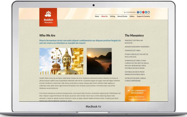 Joomla Buddismus Webseite