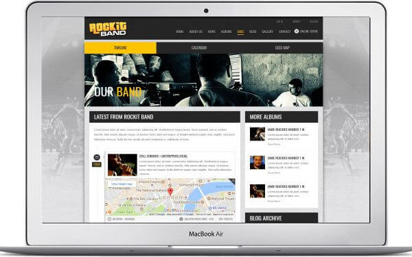 HTML Music Band Template