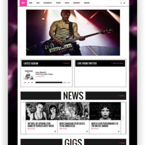 HTML5 Template für Musiker