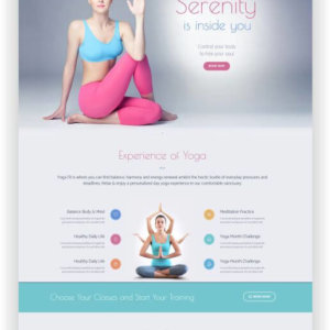 WordPress Yoga Fit Thema