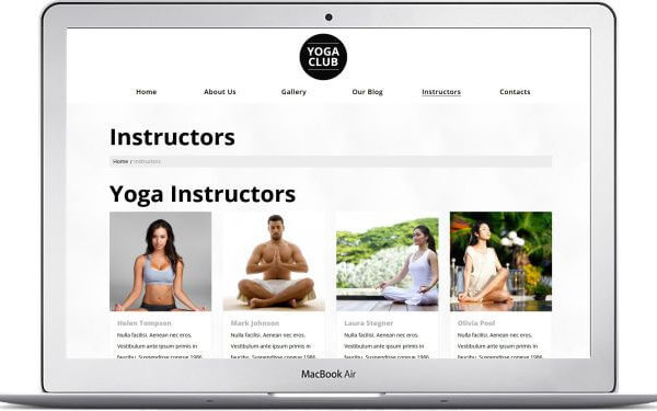Yoga Webseite WordPress