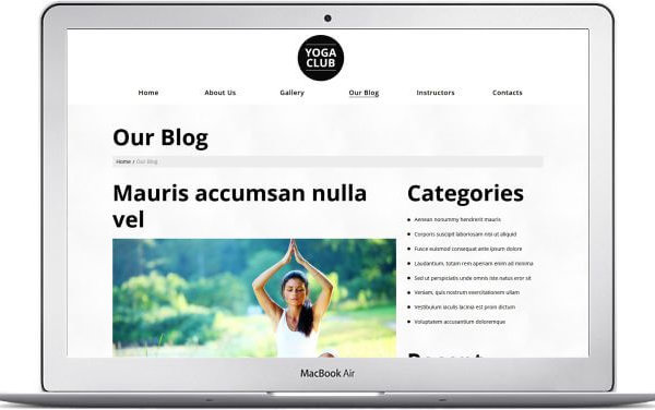 Yoga Webseite WordPress