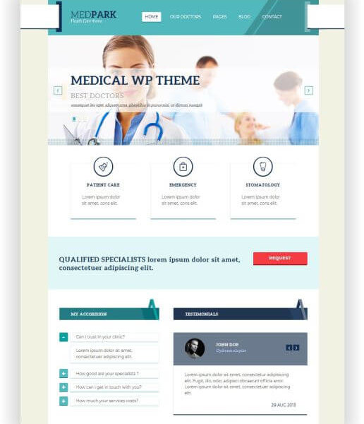 Webseite für Ärztehaus