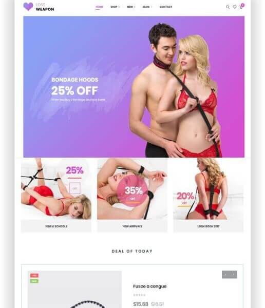 PrestaShop Erotik Shop Thema