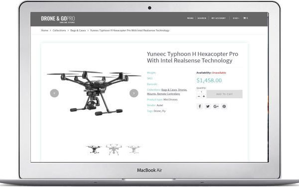Shopify Drohnen Shop Template